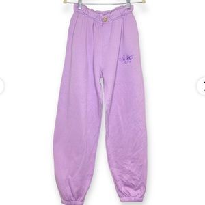 Boys Lie Small Josh Grunfeld Pants in lavender purple sweatpants